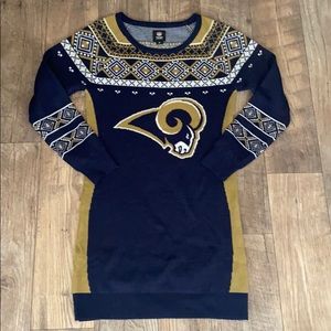 Rams Holiday Sweater Dress